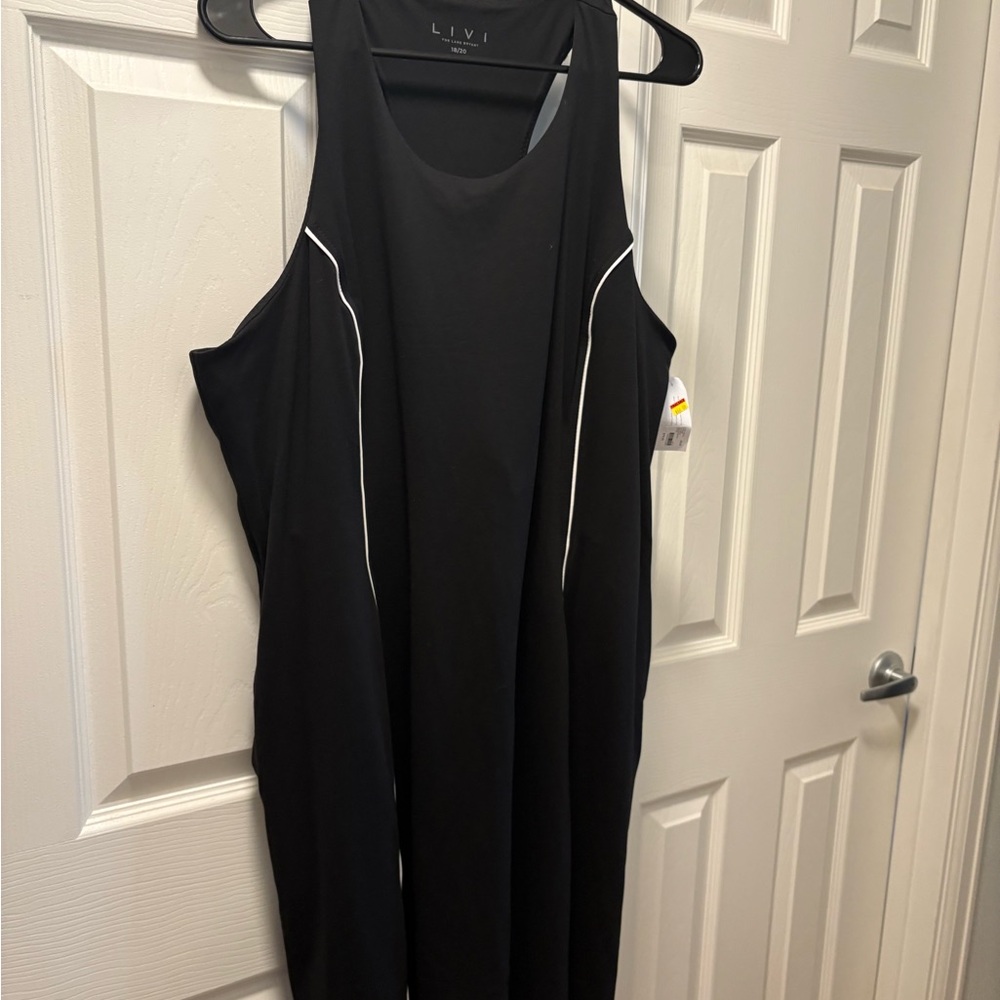 Lane Bryant LIVI Black Sleeveless sports dress dress